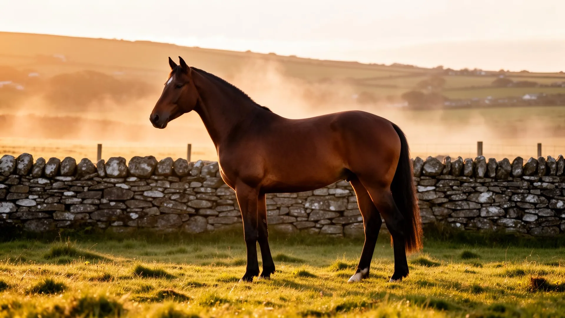 Quiet stable yard moment at Equi Consignment Ireland in Gorey